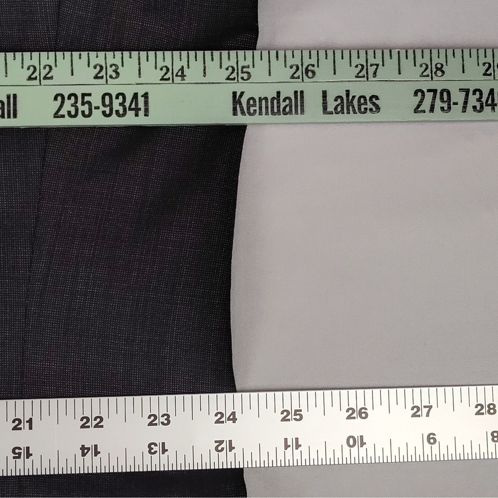 Jos A Bank Mens 50L Charcoal Gray 100% Wool 2 Piece Suit 45 Waist Unhemmed Pants - Picture 11 of 16